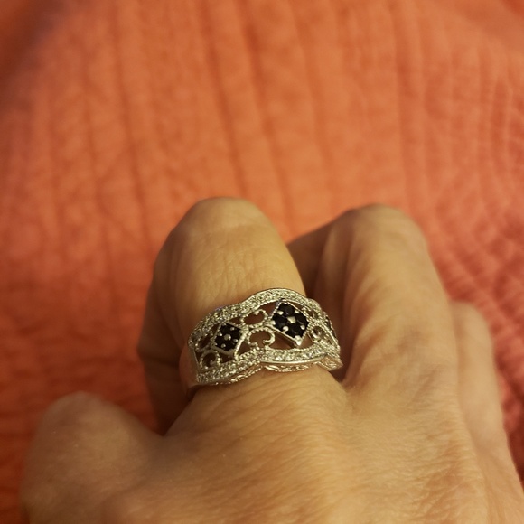 Sapphire and diamond ring - Picture 3 of 5